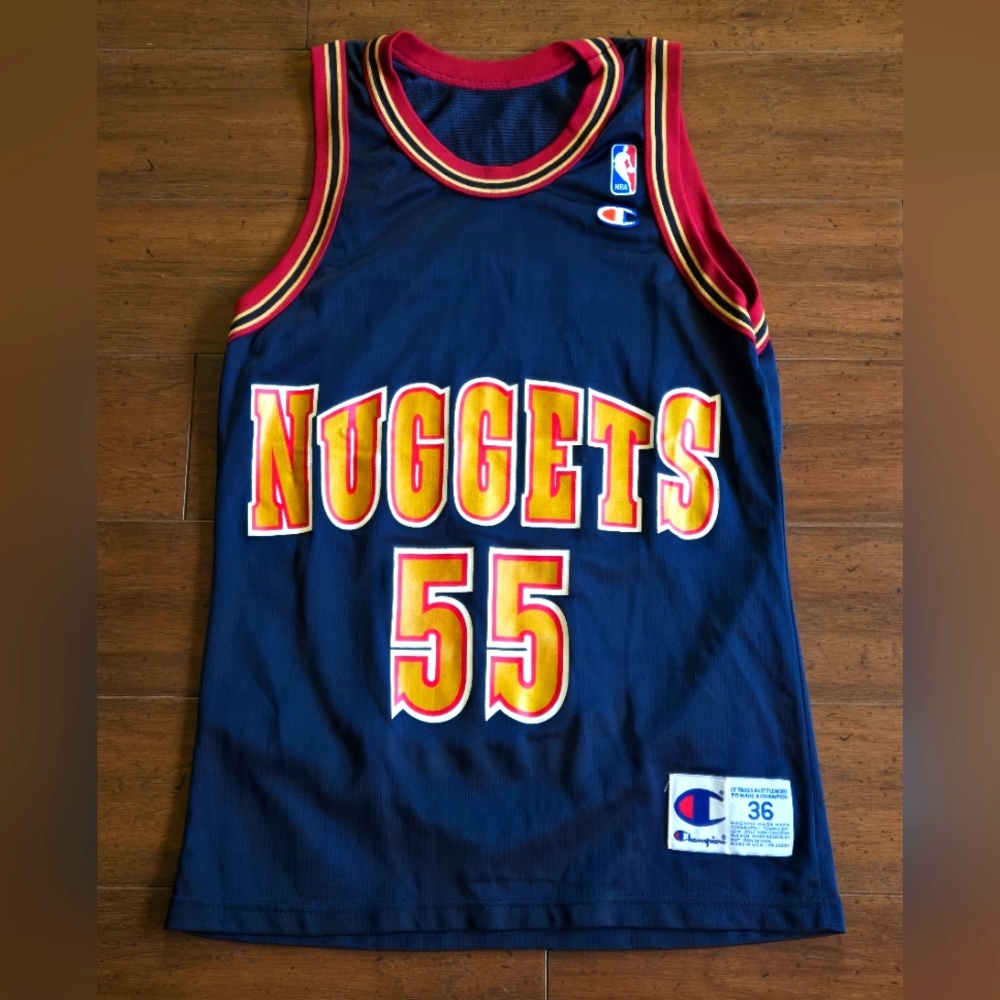 Vintage Denver Nuggets Dikembe Mutombo Champion Jersey